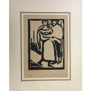 Arturo Martini, Tiber, 1910, Woodcut Print For Sale