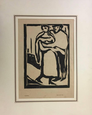 Arturo Martini, Tiber, 1910, Woodcut Print