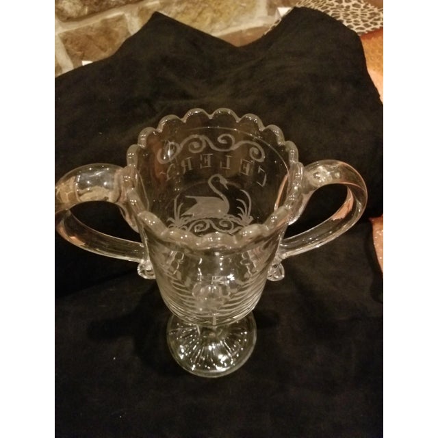 Mid 19th Century Antique English Glass Celery Vase For Sale - Image 5 of 8