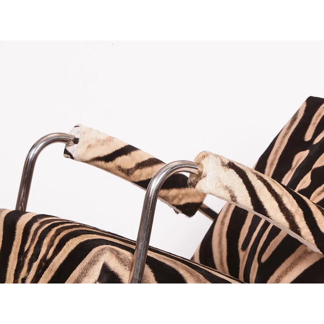 Zebrafell Tubular Steel Chair from Hynek Gottwald, 1930s For Sale - Image 4 of 10