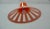 Mid-Century Modern Mid-Century Modern Space Age UFO Pendant Lamp in Orange & White, 1970s For Sale - Image 3 of 5