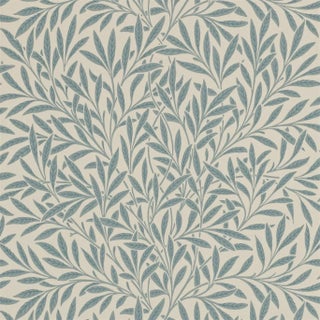 Morris & Co Willow Wallpaper in Slate - a Sample For Sale