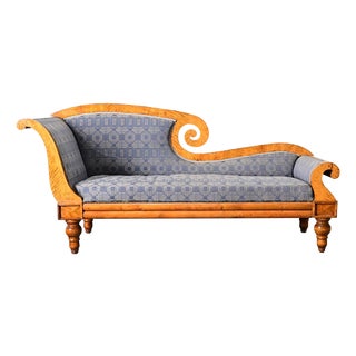 Swedish 19th Century Biedermeier Chaise For Sale