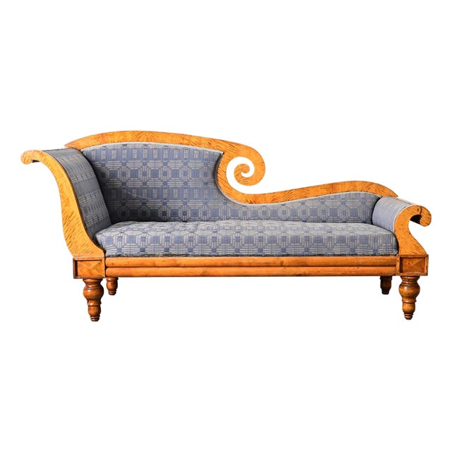 Swedish 19th Century Biedermeier Chaise For Sale