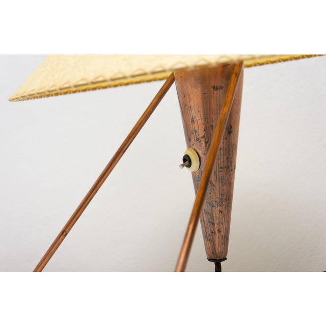 Mid-Century Czech Tripod Table Lamp by Helena Frantová for Okolo, 1950s For Sale - Image 4 of 15