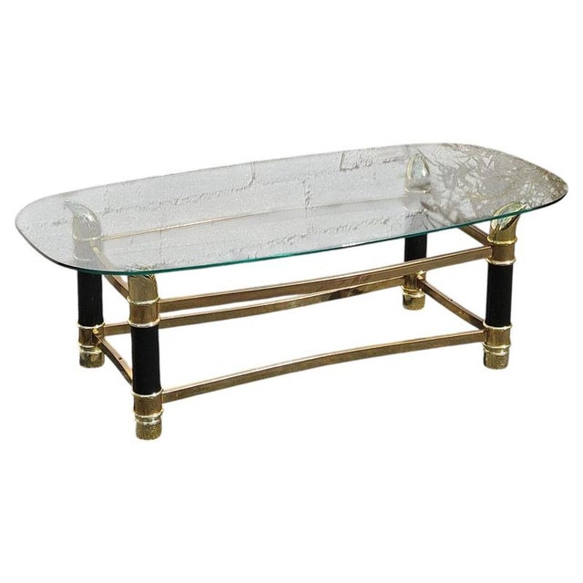 Italian Faux Tusk Glass Coffee Table, 1980s For Sale - Image 15 of 15