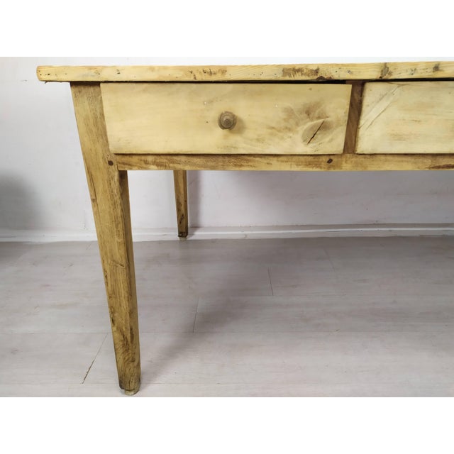 Fir Farm Table, 1890s For Sale - Image 9 of 18
