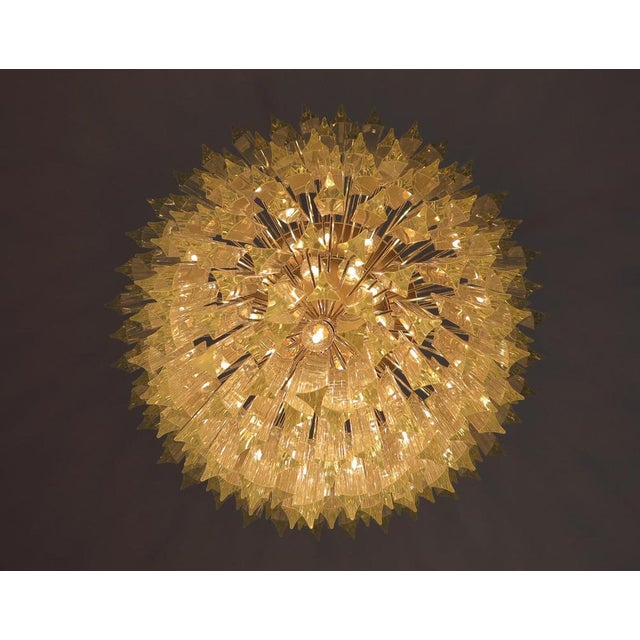 Italian Triedri Murano Glass Chandeliers, Set of 2 For Sale - Image 15 of 17