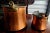 Metal Beautiful Vintage Swiss Copper Pails With Iron Handles - Pair For Sale - Image 7 of 9