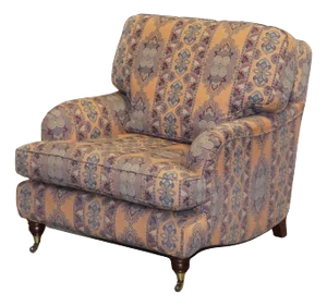 Multiyork Countryhouse Removable Fabric Lounge Armchair in the style of Howard Arm
