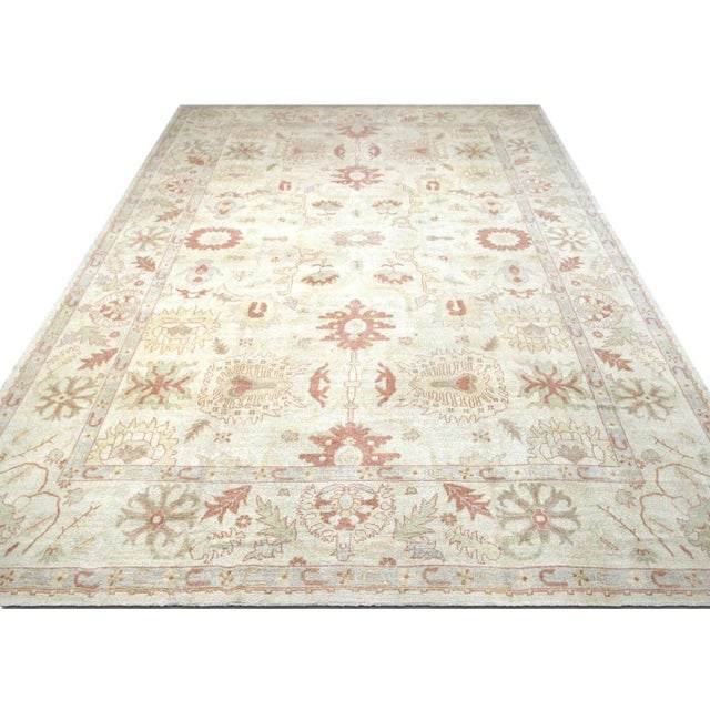 1960s 1960s Turkish Oushak Rug For Sale - Image 5 of 6