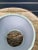 A clip top chandelier shade made from Fortuny’s iconic pattern printed fabric, measurements: top 3” side 4” bottom 4” The...