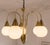 Metal Brass and Opaline Glass 5-Light Chandelier from Honsel Leuchten, Germany, 1970s For Sale - Image 7 of 18