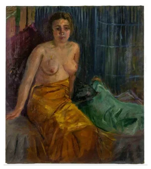 Antonio Feltrinelli, Sitting Model, Oil on Canvas, 1930s