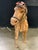 Animal Skin Vintage 1950s Tall Brown Leather Standing Horse Sculpture For Sale - Image 7 of 11