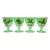 Mid 20th Century Set X 4 Fox-Hunt Sherry Glasses Hand-Painted by Frank Vosmansky For Sale