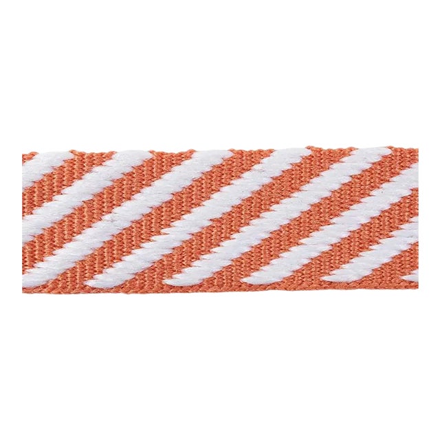 Sample - Schumacher Twill Tape in Orange For Sale