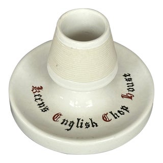 Vintage Keen's Chop House New York Restaurant Match Striker Match Stick Holder Ashtray For Sale