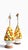 Orange Mid 20th Century Assembled Pair of Italian Majolica Fruit Lamps - a Pair For Sale - Image 8 of 18