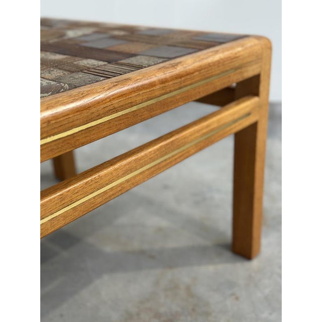 Mid 20th Century Danish Ceramic Tile Coffee Table by Tue Poulsen for Haslev Møbelsnedkeri, 1960s For Sale - Image 5 of 12