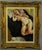A striking figurative oil painting depicting a reclining female nude, executed in the expressive realist tradition...