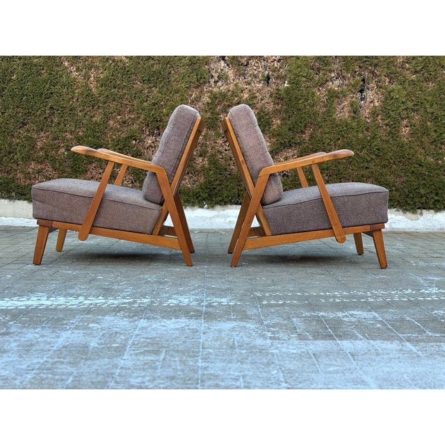 Vintage Lounge Chairs from Krásná Jizba, 1960s, Set of 2 For Sale - Image 3 of 15