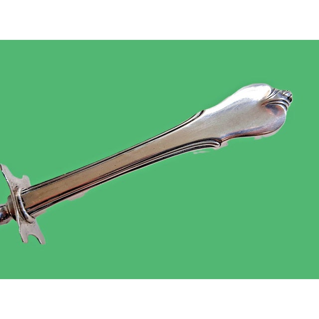 American Mid 20th Century Wallace Grand Colonial Sterling Silver 11" Carving Set - No Monos For Sale - Image 3 of 4