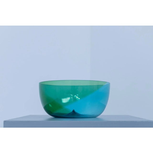 Vintage Murano Glass Bowl by Tapio Wirkkala for Venini, 1980s For Sale - Image 7 of 7