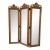 French-Style Mirrored Three-Panel Gilded Folding Screen For Sale