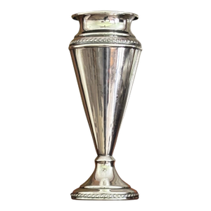 Vintage Traditional Silver Plated Trumpet Vase - 8.5"