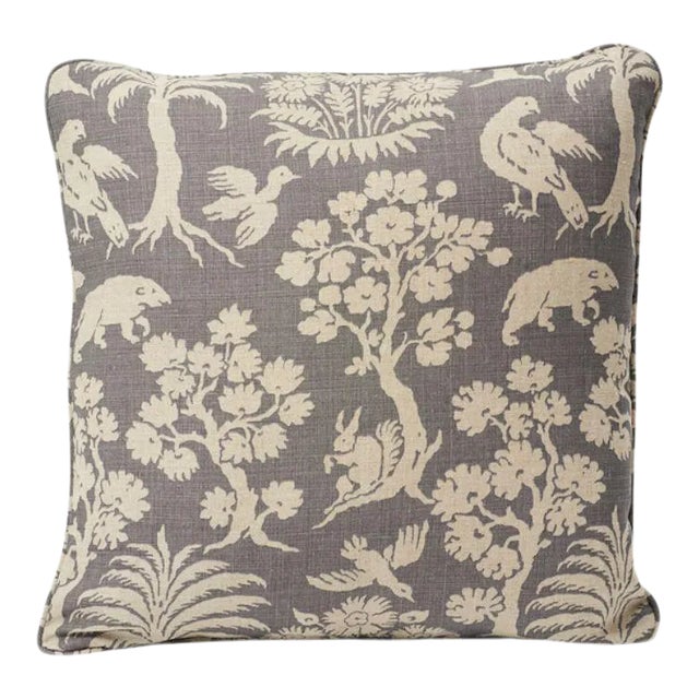 Woodland Silhouette 18" Pillow For Sale