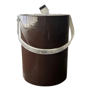 1970s Postmodern Brown Lucite Ice Bucket