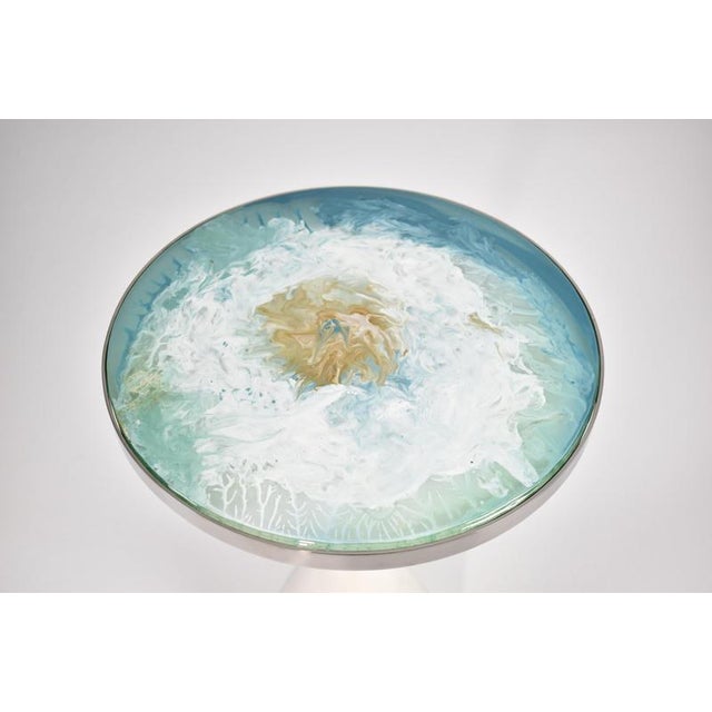 Halcyon S Trio of Tables in Brass by Jonathan Amar Studio, Set of 3 For Sale - Image 9 of 10