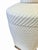 White Coastal White Ralph Lauren Ceramic Woven Rope Texture Lamps With Chrome Finials - A Pair For Sale - Image 8 of 12