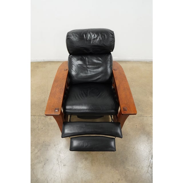 Stickley Bustle Back Bow Arm Morris Recliner For Sale - Image 10 of 16