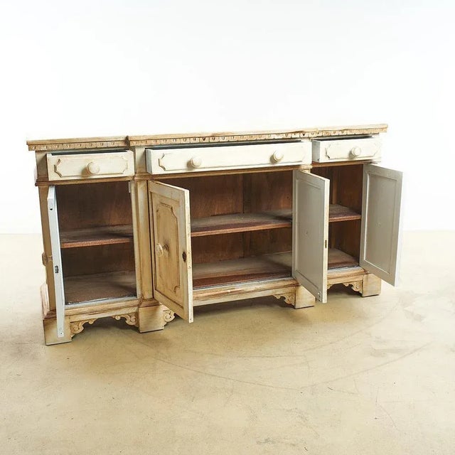 Vintage White Credenza For Sale - Image 4 of 9