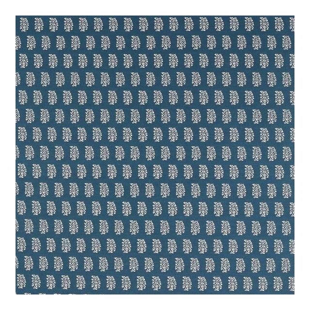 Sanderson Bagru Fabric in Indigo For Sale