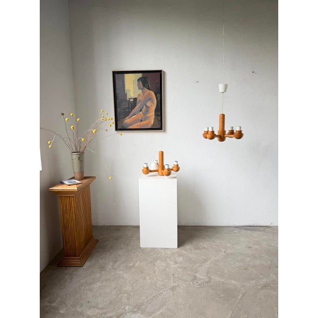 Pine Pendant Lights from Ikea, 1980s, Set of 2 For Sale - Image 3 of 18