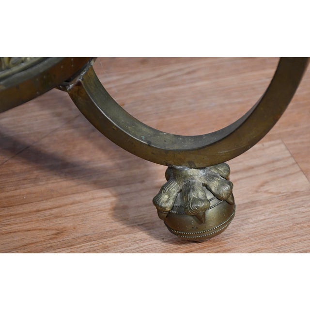 Antique Late 19th French XVI Marble Bronze Étagère / Pedestal Stand 4 Tiers For Sale - Image 10 of 18