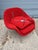 Eero Saarinen for Knoll Red Boucle Womb Chair and Ottoman For Sale In Philadelphia - Image 6 of 10