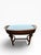 Cream Antique Irish Carved Dressing Table Stool With Upholstered Seat For Sale - Image 8 of 10