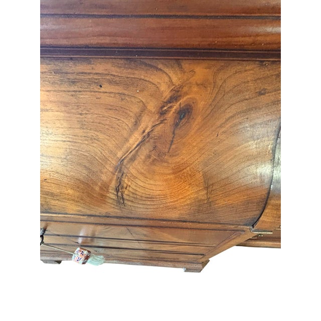 Camel Beidermeier Flame Walnut Marble Lined Washstand Cabinet For Sale - Image 8 of 12