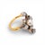 Antique 1910 Art Nouveau Pearl Ring - 18k Gold / Platinum, Size 7 For Sale - Image 6 of 7