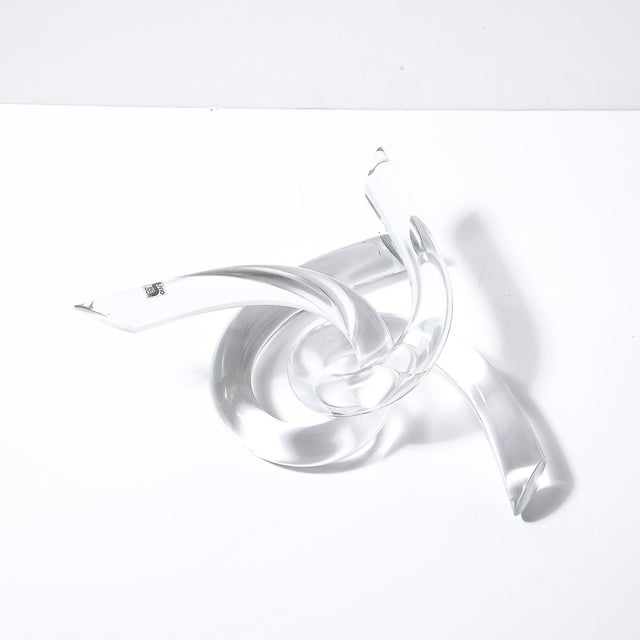 1970s Mid-Century Organic Interlocking Sculpture in Hand-Blown Murano Glass by Seguso For Sale - Image 5 of 16