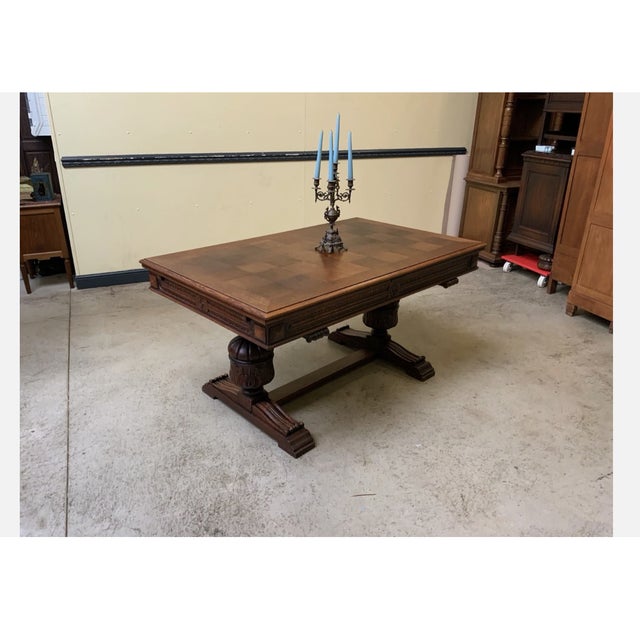 1940s Vintage Extendable Table, 1945 For Sale - Image 5 of 10