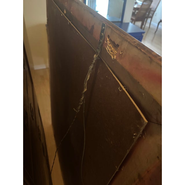 Large 1960s Baroque/Victorian Revival Frame Beveled Mirror For Sale In Las Vegas - Image 6 of 6