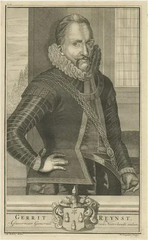 Valentijn, VOC Governor Gerrit Reynst: A Dutch Master of Colonial Trade, 1724, Engraving