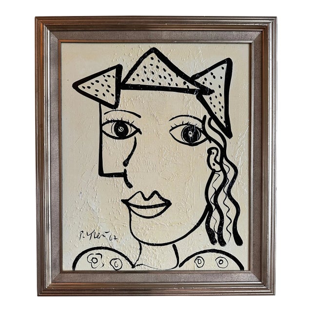 1967 Original Peter Keil Painting Framed For Sale