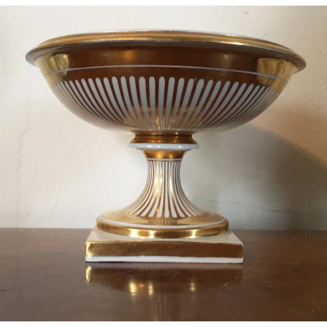 1810Vienna Porcelain Empire Tazza Bowl in White & Gold For Sale In New York - Image 6 of 11
