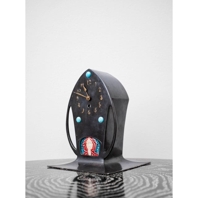 Antique Art Nouveau Mantel Clock by Carl Werner, 1890s For Sale - Image 18 of 18